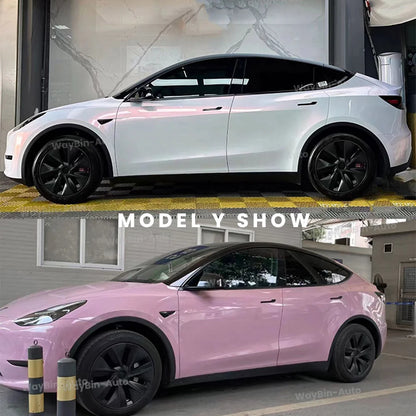 Hidden Roof Vinyl Wrap For Tesla Model 3 Highland 2024 Strip Film Trim Cover Black Y Juniper Floating Roof Sticker Accessories