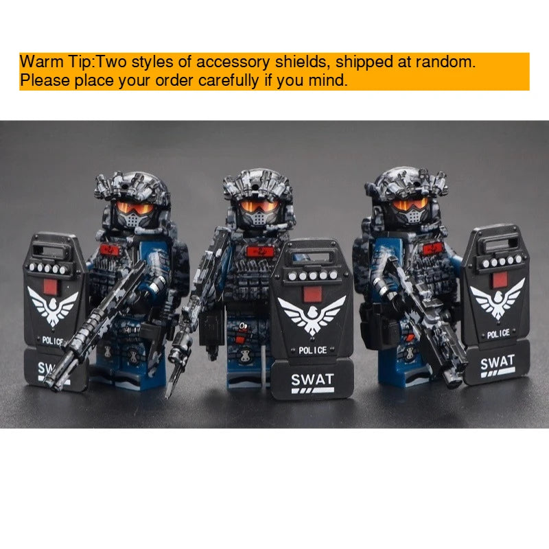 Military Building Block figures, Dragon Operation Red Wolf Special Agent Soldier Model, DIY Assembly Bricks Toy for Collection
