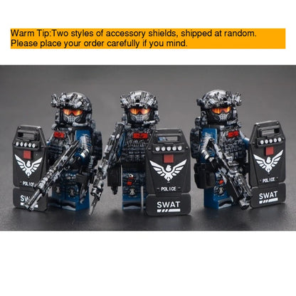 Military Building Block figures, Dragon Operation Red Wolf Special Agent Soldier Model, DIY Assembly Bricks Toy for Collection