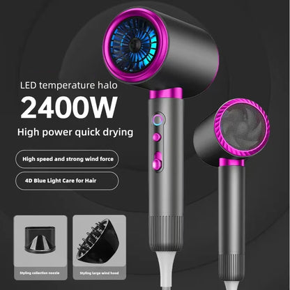 New High-Speed Hair Dryer 2400W High Power 15 Second Quick Drying Silent Negative Ion Hair Care Home Hair Salon Hair Dryer
