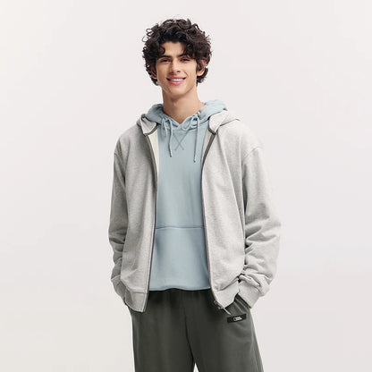 Semir Jacket Men Hooded Cardigan Coat Couple 2025 New Spring Casual Outfit Minimalist and Versatile for Daily Wear
