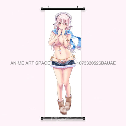 Video game Wall Artwork Canvas Scrolls Picture Anime Movie Role Poster Hanging Painting Print Home Decoration For SUPER SONICO
