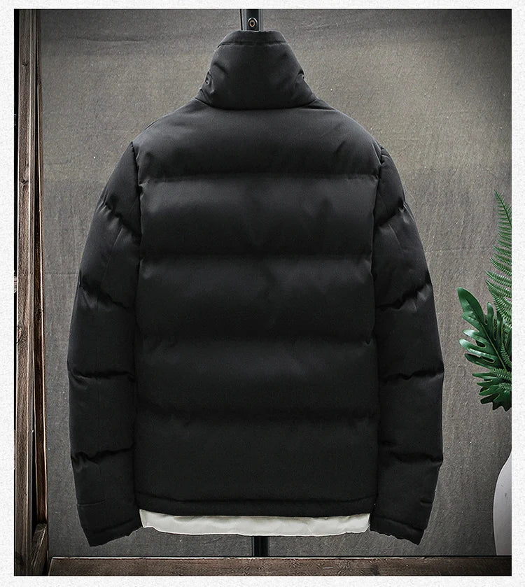 Men's winter jacket and coat Cotton coat 2026 new style stand collar parka jacket Men's windproof thick warm man's parkas