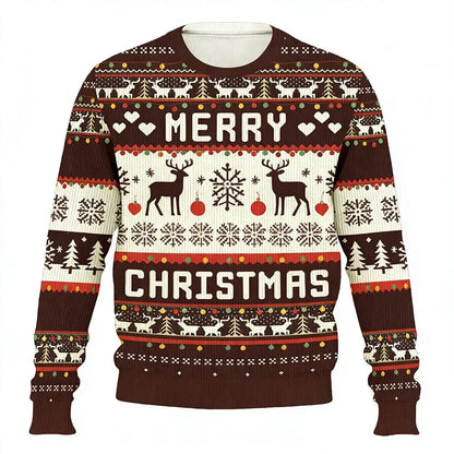 Funny Customizable Photo Ugly Christmas Sweater Personalized DIY Face Family Pullovers 3D Printed Patterned Men/Women Gift Tops