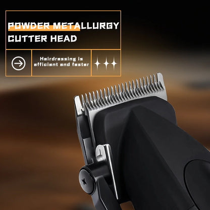 KEMEI Professional Electric Hair Clipper 9000 RPM Rechargeable Metal Hair Trimmer Adjustable Men's Haircut Tool KM-1890