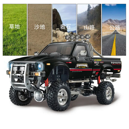 P409 2.4g Full Proportional Remote Control Adapts To Various Road Conditions, Four Wheel Drive Off Road Simulation Truck Model