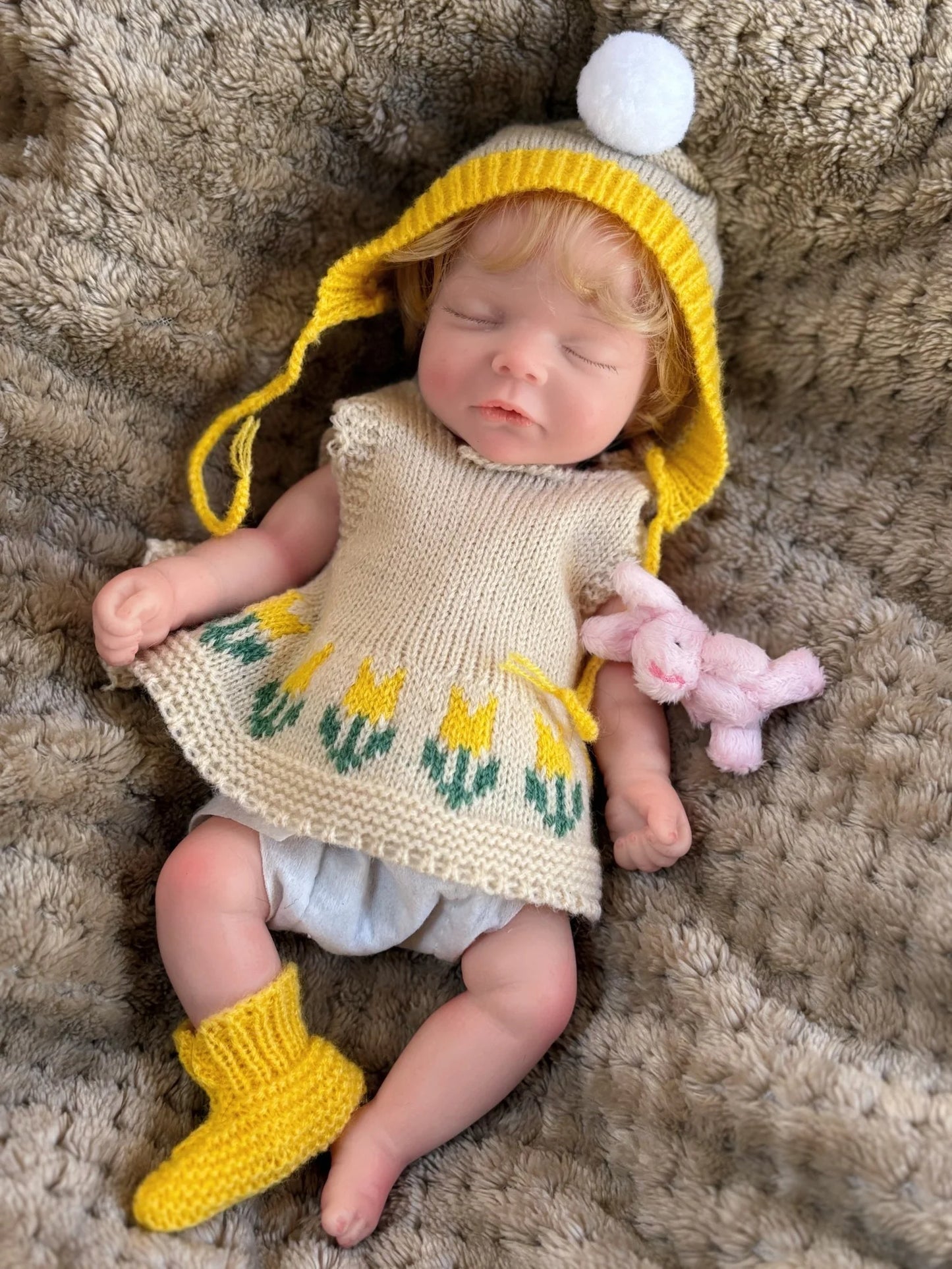 1 PC 10inch Open Mouth Reborn Silicone Girl With Rooted Hair Waterproof Newborn Baby Girl Lifelike Painted Realistic Doll Toy