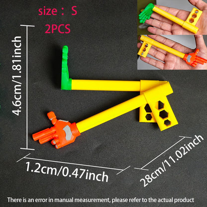 Three Sizes 3D Printed Retractable Hand Toy Telescopic Game Toy Funny Interactive Props Cosplay for Party Favors