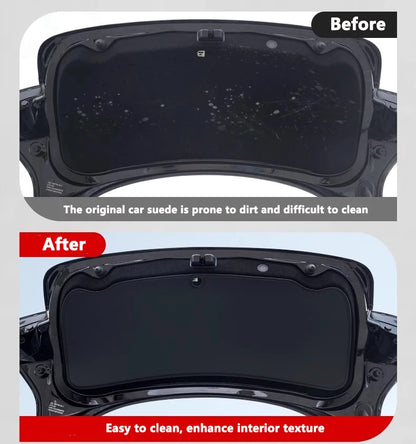 For Tesla Model Y Juniper / Model 3 Highland Trunk Tailgate Guard Pad Leather Trunk Protective Anti-dirty Pad Car Accessories