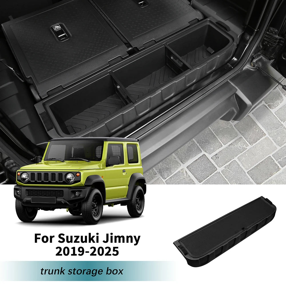 For Suzuki Jimny 3 Door 2019 2025 Trunk Storage Box Organizer Universal Left Right Accessories