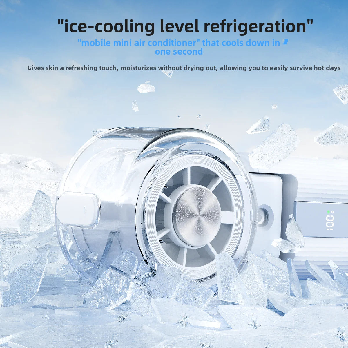 Spray High Speed Fan Y70 Foldable Portable Cooling Fan with Adjustable Speed for Home Office Outdoor