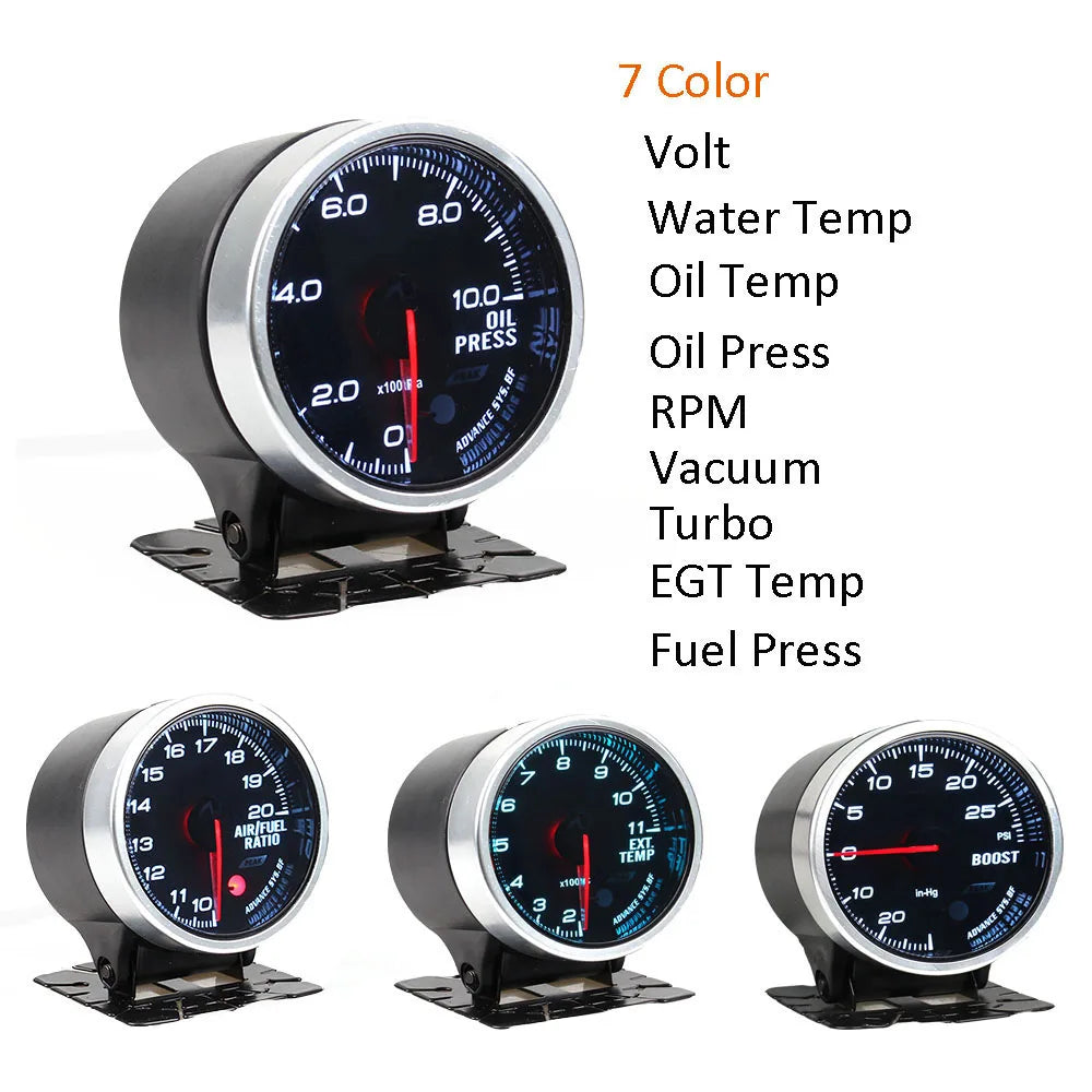 HA Accessories Auto Gauge 60MM DEF BF Style Water Temp Oil Temp Oil Press Tachometer RPM EGT