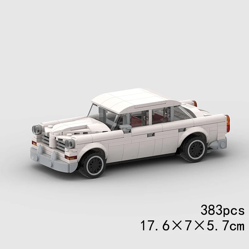 MOC Speed Sports Super Race Car Model Building Blocks Pickup Police Bricks City Racing Vehicle SUV Technical Rally Sport Toy
