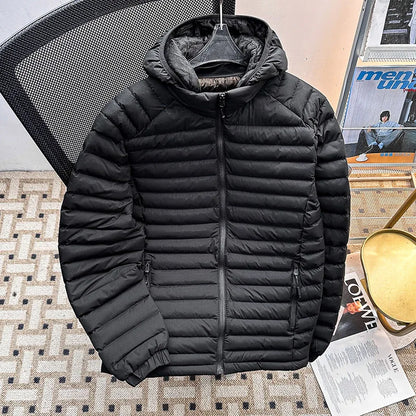 Men's down Cotton Jacket Lightweight Hooded Coat Trendy Winter Outerwear Warm Couples Cold-resistant Bread Style Clothing