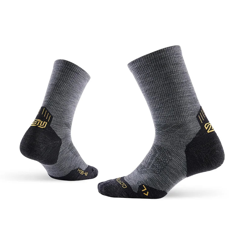1/3 Pair ZEALWOOD Merino Wool Running Socks Men's Women's Outdoor Trekking Hiking Cushion Sports Socks Compression Breathable