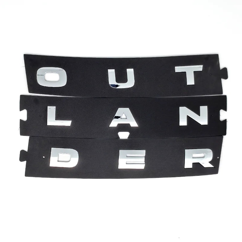 Para outlander 2023 2024 abs frente logotipo do carro carta adesivo acessórios de estilo do carro