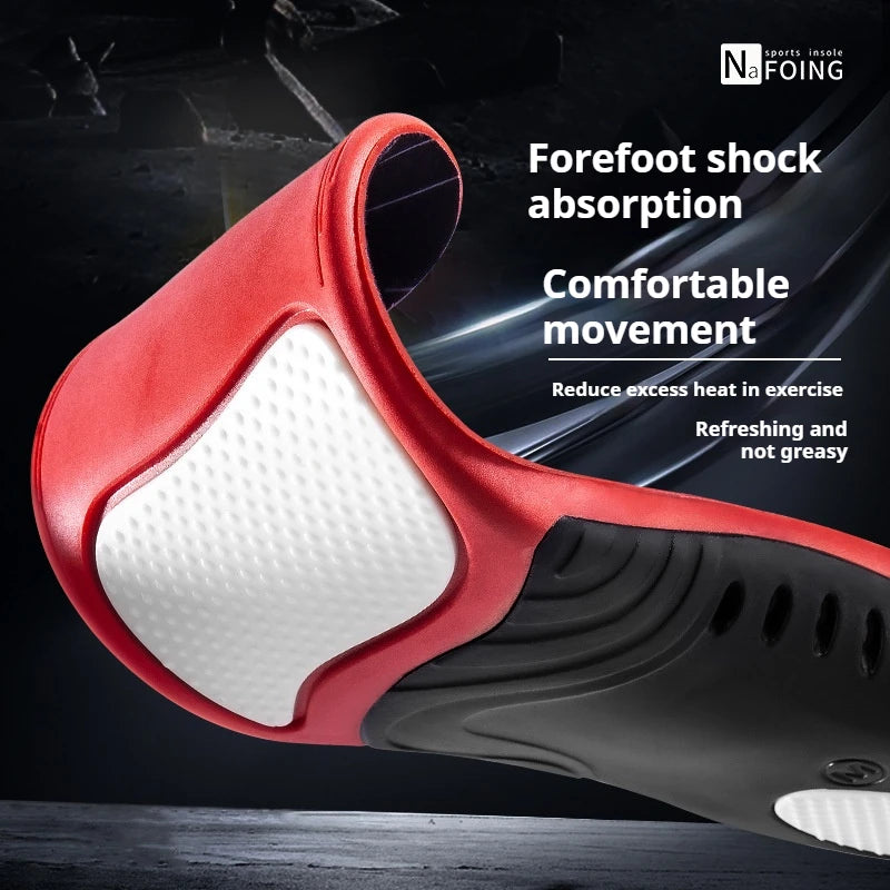 Anti-Fatigue Sports Insoles, Multi-Shock Absorption Cushion Inserts TPU Support Insoles for Basketball & Running Shoes 2Pcs/4Pcs