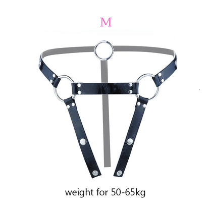FRKO PU Leather Chastity Belt For Metal Penis Lock Cage Auxiliary Harness Belt Underwear Chastity Accessories BDSM Men Sex Toys