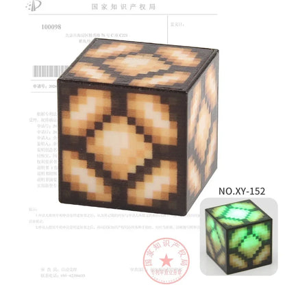 2CM Light-up Magnetic Square Building Blocks Replacement Parts DIY Educational Assembly Street Scene Lamp Bricks Kid Toy