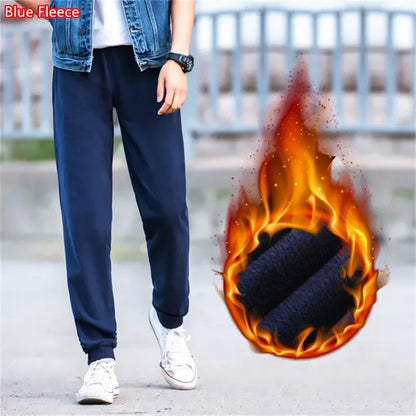 Spring Autumn Tall Men Pants Joggers Streetwear Casual Sweat Track Jogging Black Blue Grey Trousers Harem Male Fleece Sweatpants