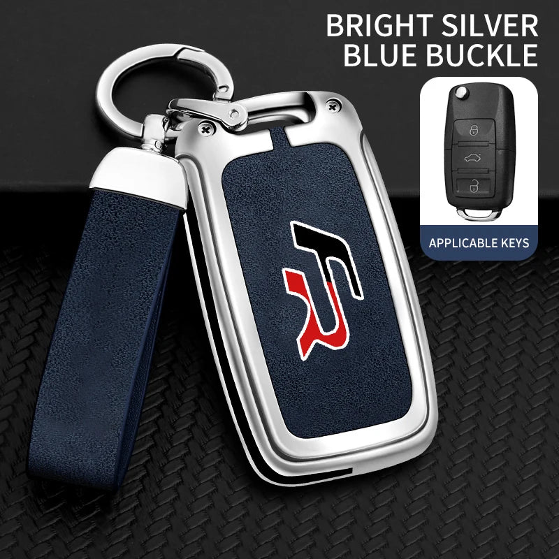 Suitable for Seat Ateca Leon FR 2 Ibiza zinc alloy car key cover high-end genuine leather car key case buckle auto accessories