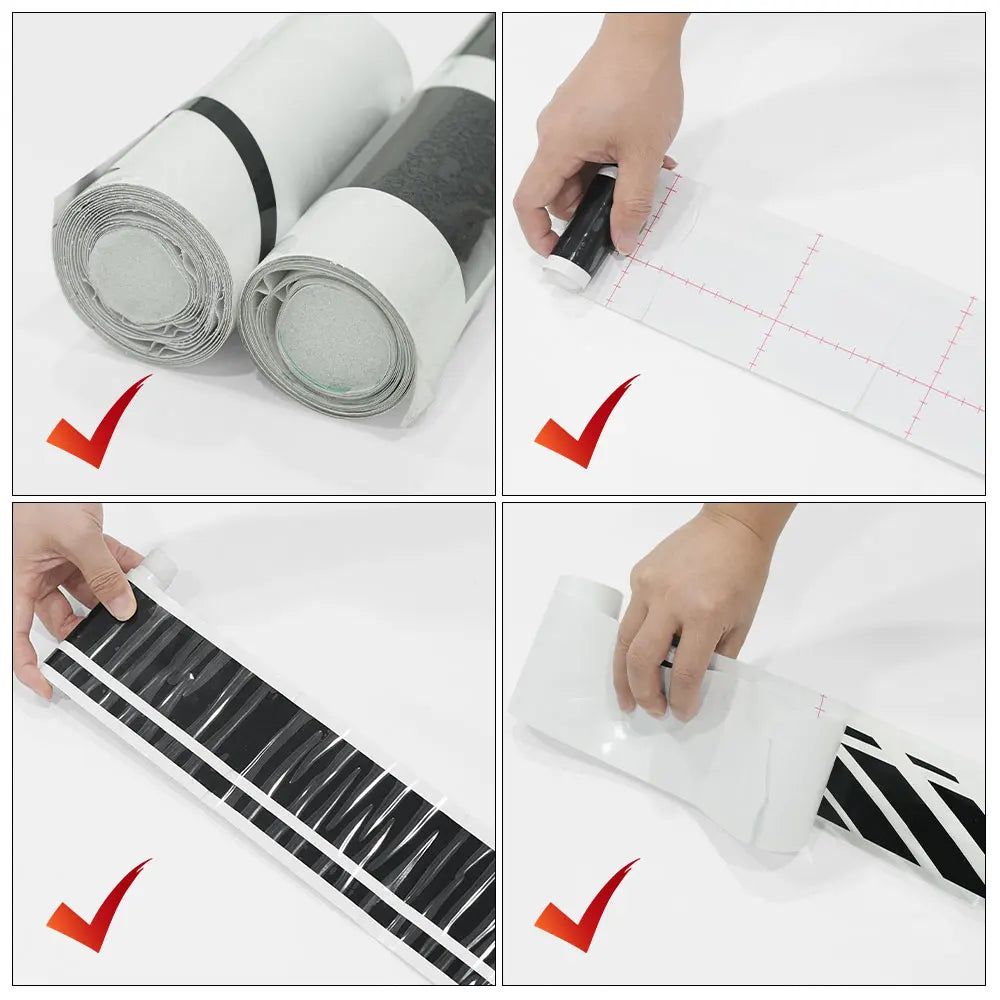 For Ford Mustang EcoBoost Shelby GT Hood Roof Trunk Vinyl Stripe Decal Set – PVC Car Styling Wrap Film Kit
