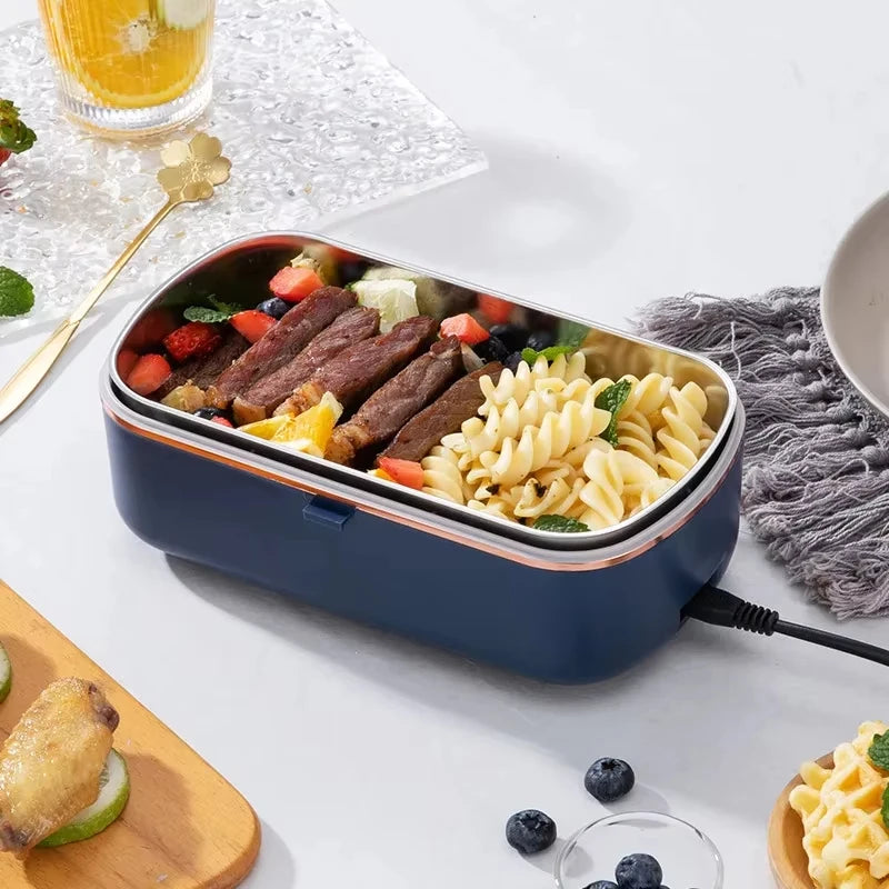 220V Electric Lunch Box 900ml Portable Rice Cooker Water Free Heating Bento Box  Thermostatic Heating Food Warmer For Office
