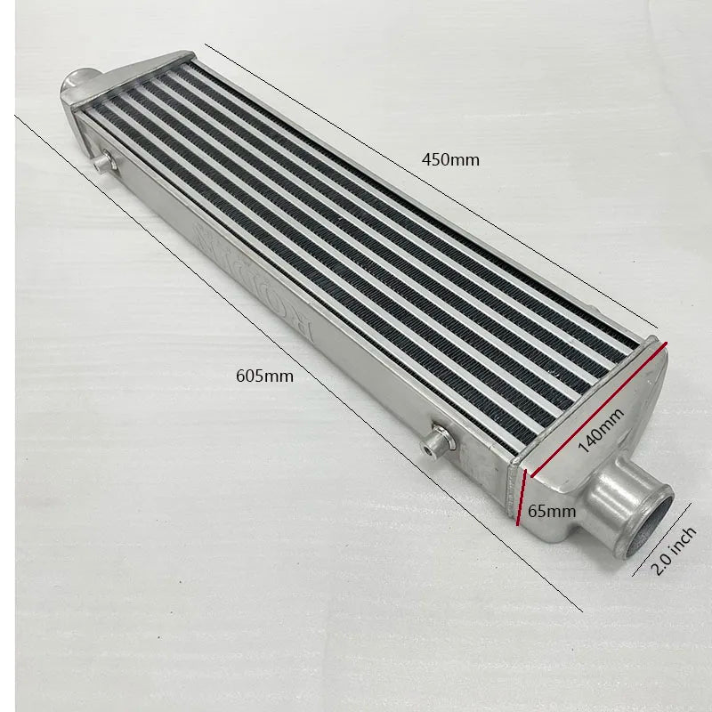 Front Mount intercooler Universal Turbo Intercooler for Audi Jetta Inlet 2.5"/65mm OD=2/2.5/3.0 inch for BMW for VW for Golf