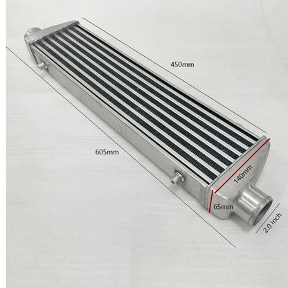 Front Mount intercooler Universal Turbo Intercooler for Audi Jetta Inlet 2.5"/65mm OD=2/2.5/3.0 inch for BMW for VW for Golf