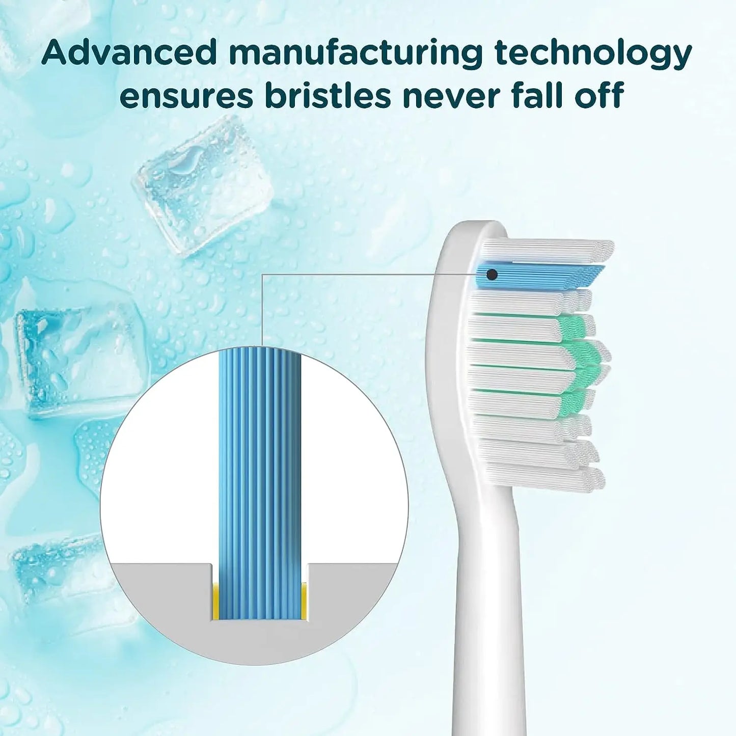 1/4/6pcs Replacement Toothbrush Heads Compatible with Philips Sonicare E-Series HX7022/66 HX7023/30