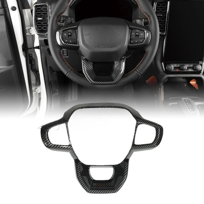 Fit for Ford Ranger 2024 2025 Interior Protection Sticker Carbon Fiber Grain Gear Shift Panel Cover Trim