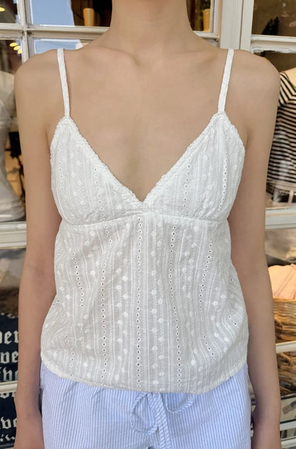 Brandy Melville Pure Cotton Three-Button Base Layer Vest Sweet Style V-Neck Sleeveless Tank Top for Women Spring Summer