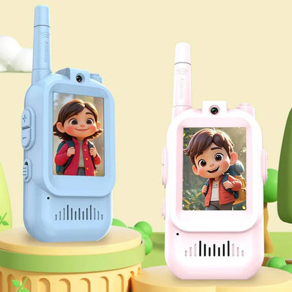 2 Pack Video Walkie Talkies Toys For Kids Rechargeable Kids Walkie Talkies with HD Camera & 3 Voice Changer Boy Girl Ideal Gifts