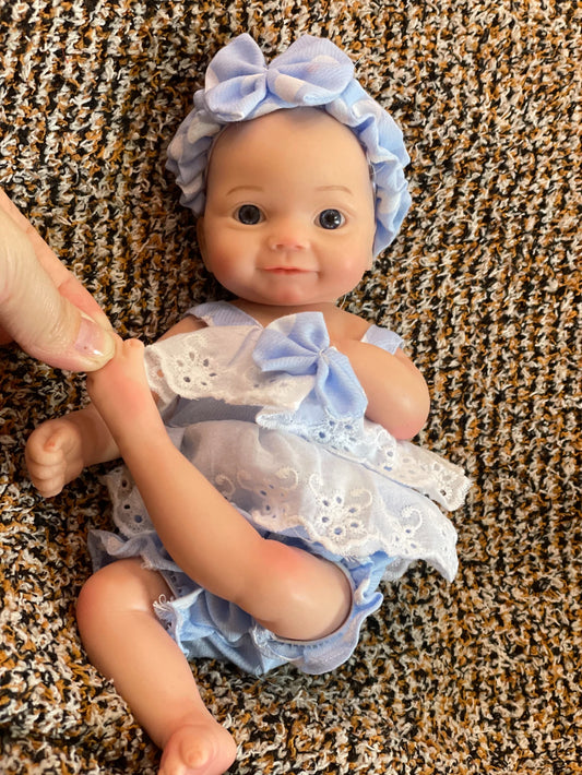 10 Inch Cute baby Reborn Handmade Bebe Newborn Doll 3D Painted  Bebe Reborn Doll