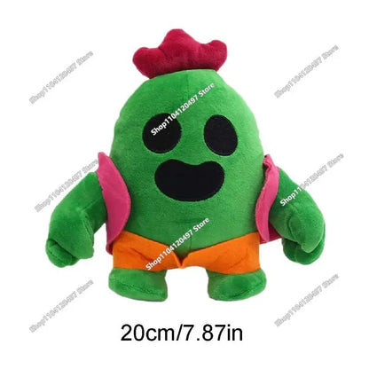 Animation Boys Girls PRIMO Brawler Toy Figures Plushies Leon Spike Shelly Figure Kids Game Toy Figures Birthday Gift