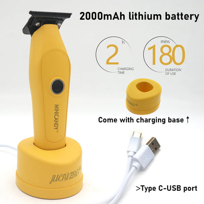 JUCAI Professional Hair Clipper Kit for Men with Brushless Motor DLC Blade 10000RPM With Base Charger Barber Hair Cutt Machines