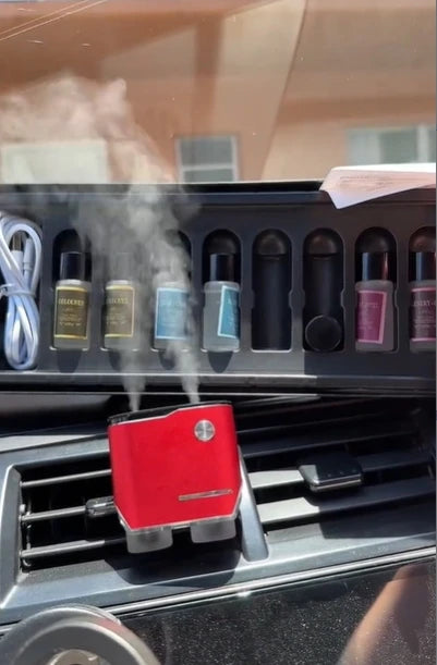 Car air freshener, three strengths adjustable, car aromatherapy machine, portable freshener perfume fragrance
