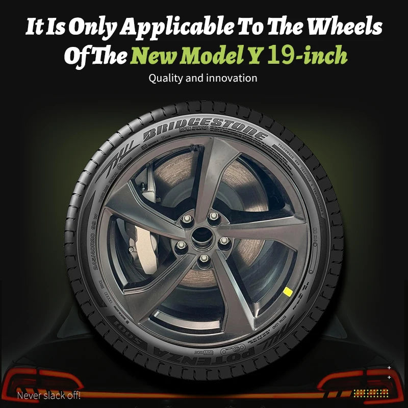 4PCS for New Tesla Model Y 2025-2026 Juniper 19in Turbine Style Hubcap Rim Cover Accessories Hub Cap Automobile Wheel Cap
