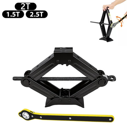 2.5T -1.5T car jacks 2 in 1 Manual Lift Jack Car Repair Tool Lifting Tool with Labor-saving Ratchet Wrench Foldable Jack for Car