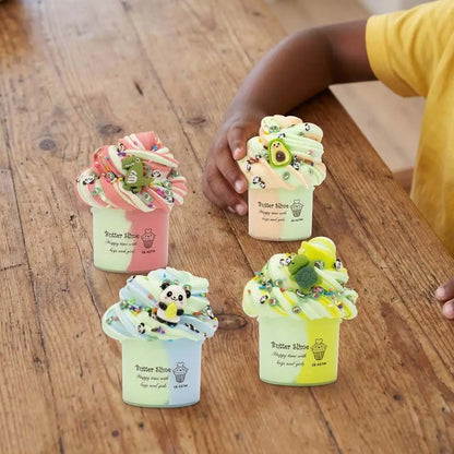 Creative Cultivation Butter Fluffy Slime Kit Safe Hands-on Ability Crystal Slime Toy Dinosaur Tortoise Slime Crystal Puree