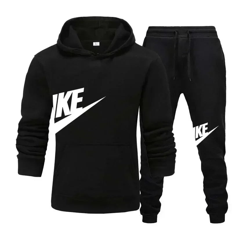 2025 Men's Sport Outfit, fashionable men's and women's casual suit hooded sweatshirt outdoor winter/spring sport hooded sweats