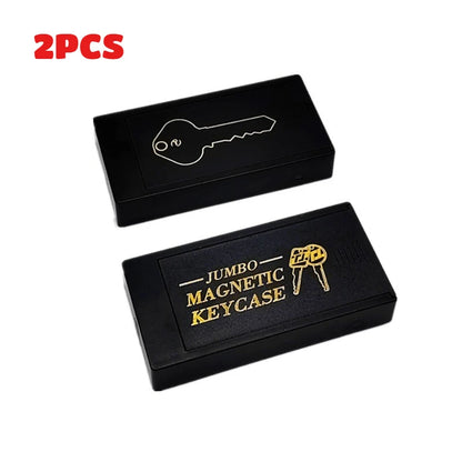 Magnetic Key Holder Under Car - Durable Plastic Spare Key Hider with Strong Magnet for Car/Home/Office - Never Locked Out
