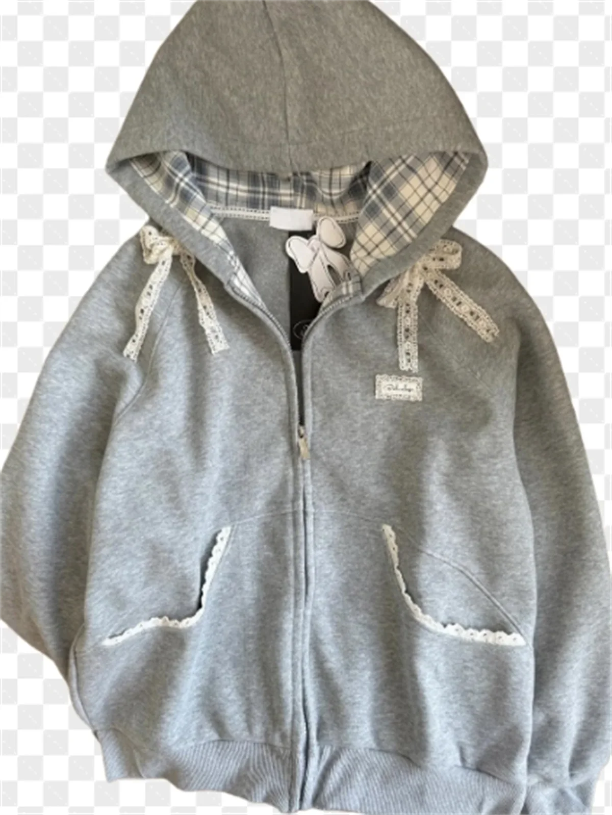 Versatile New Street Hooded Sense of Design Jacket Women Fashion Pullover Sweatshirt Harajuku Unisex Oversized Hoodie Coat Trend