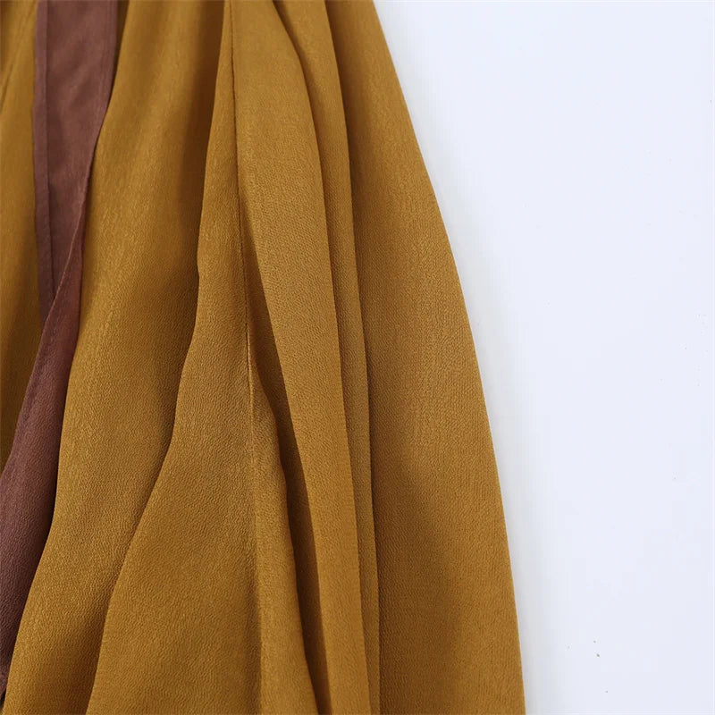 Women's Dress 2026 New Stylish Chiffon Pleated Strap Backless Slimming Sexy Holiday Casual Women's Mid-Length Dress