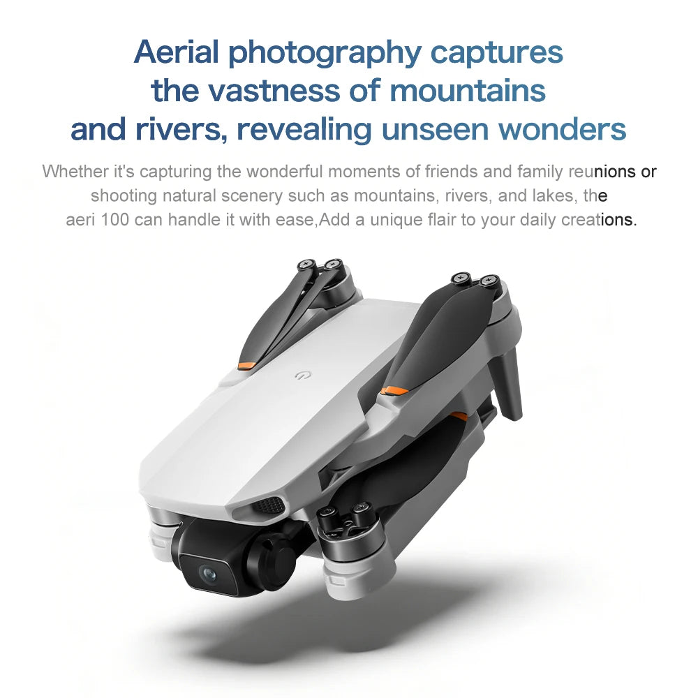 NEW Aeri100 VR Drone 1:1 Scale Aerodynamic Design 8K 1080P HD Camera Remote Control Brushless 360° Obstacle Avoidance Flying Toy