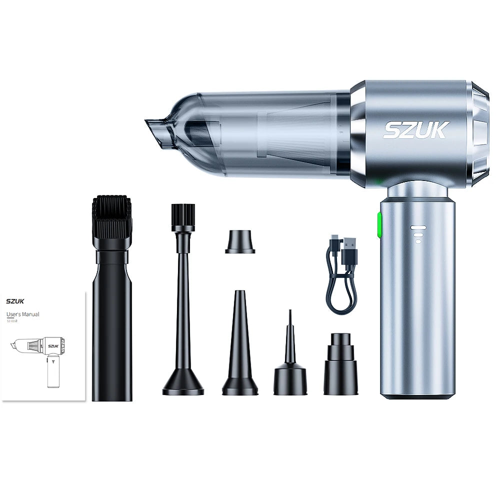 SZUK Car Vacuum Cleaner 180000PA Wireless Portable Cleaning Machine for Keyboard Powerful Mini Handheld Cleaner for Car and Home