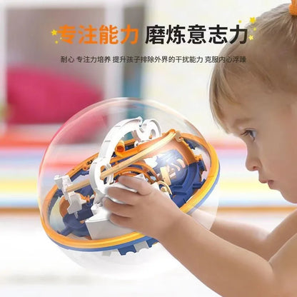 3d Stereo Maze Ball Educational Toys For Children Boys Logic Thinking Training Birthday Gift Brain Teaser Game Plaything