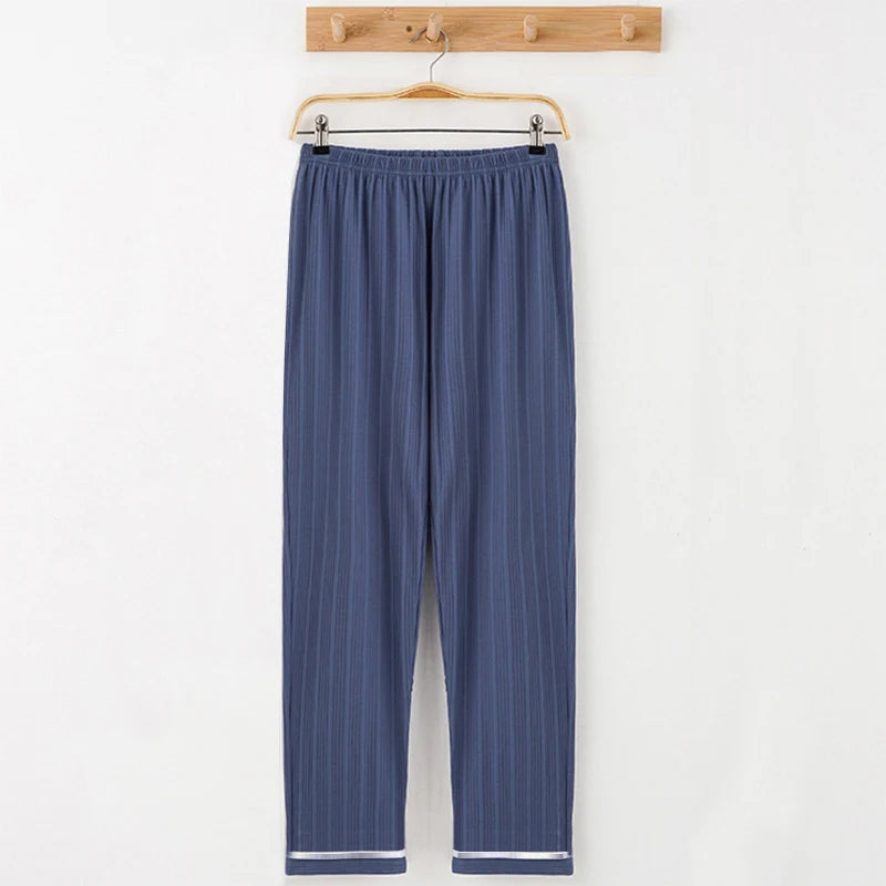 Spring, Autumn and Winter Men's Single-Piece Pajama Pants, Thickeneded Pants, Plus Fat, Large Size, Casual, Can Be Worn Outside, Fashionable Home Pants