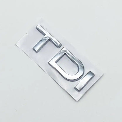3D Chrome Glossy Black ABS TDI TFSI Car Rear Emblem Sticker for Audi A1 A3 A4 A5 A6 A6L A7 A8 S3 S6 Q3 Q5 Q7 TT S RS