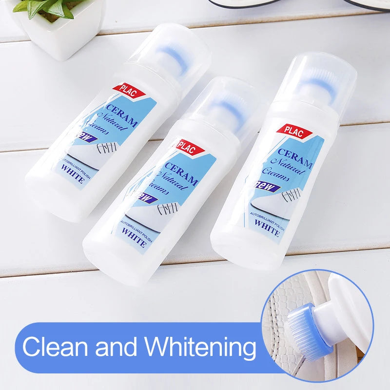 New White Shoes Cleaner Polish Cleaning Tool For Casual Leather Shoe Sneakers Shoe Brushes Spong Supplies Magic Refreshed